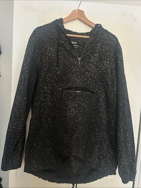 Publish Black Speckled Half-Zip Pullover Hoodie